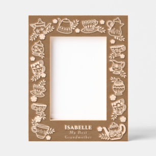 Teapots and Cups  Engraved Frames