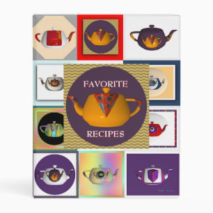 Teapots Favorite Recipes Teapot Center Mini Binder