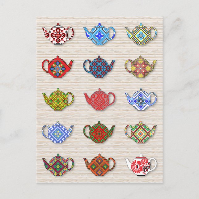 Teapots Postcard (Front)