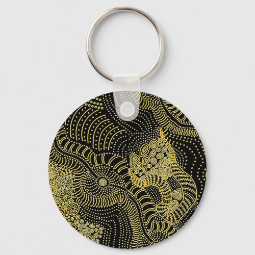 Tear Across Dotted Line _ Aboriginal Graphic Keychain