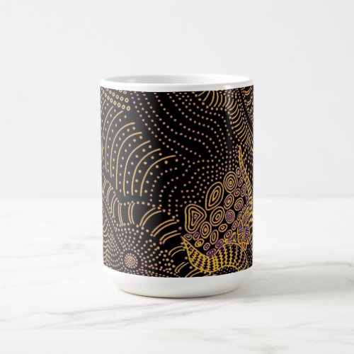 Tear Across Dotted Line _ Aboriginal Graphic Magic Mug