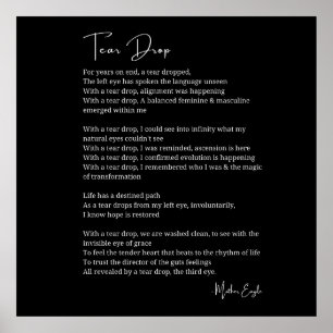 Tear Drop Awakening Third Eye poem poster