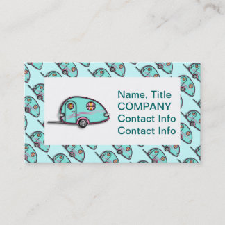 Tear Drop RV Trailer Business Cards