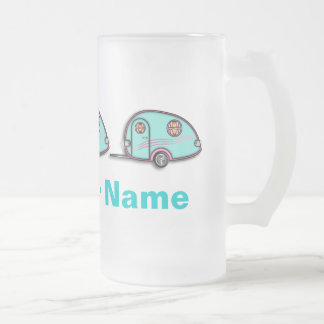 Tear Drop RV Trailer Frosted Mugs or Steins