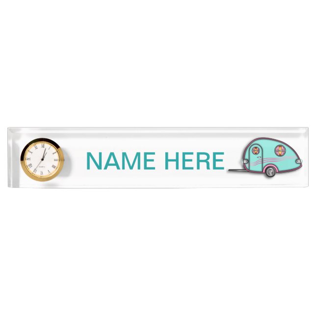 Tear Drop RV Travel Trailer NAME PLATES (Front)