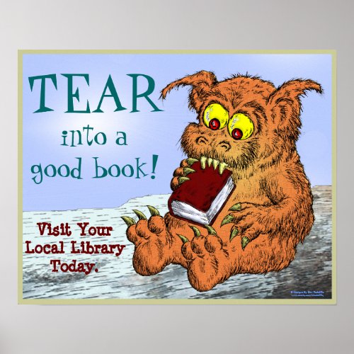 TEAR into a good book Poster