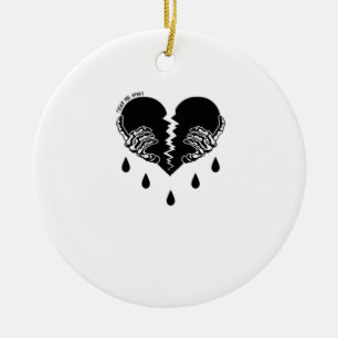Tear Me Apart Emotional Dark Tone Ceramic Ornament