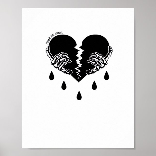 Tear Me Apart Emotional Dark Tone Poster (Front)