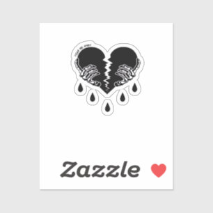 Tear Me Apart Emotional Dark Tone Sticker