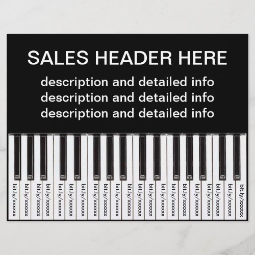 Tear_Off Advertising Flyer Personalized Keyboard