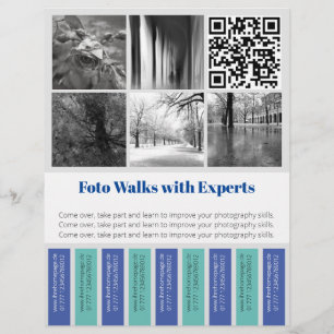 Tear Off Flyer Foto Walks 
