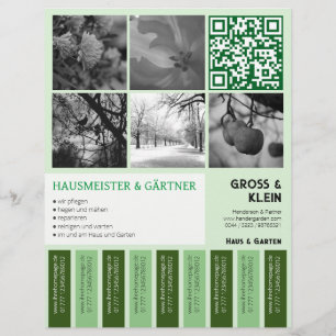 Tear-off Flyer modern clear Gardening