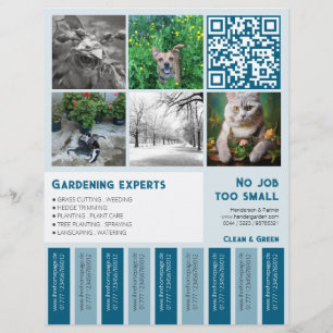 Tear Off Flyer square images Gardening