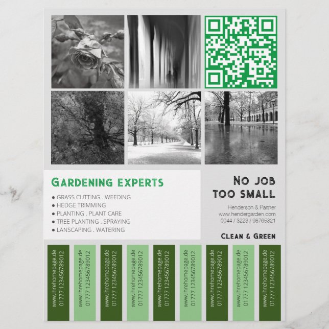 Tear Off Flyer square images Gardening (Front)