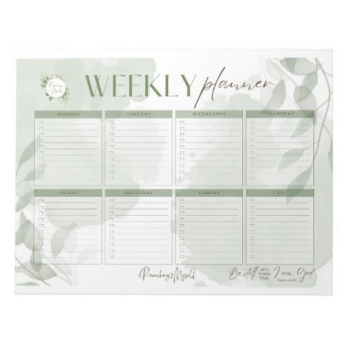 Tear Off Notepad Weekly Planner 