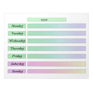 Tear off the calendar, create a notebook with note