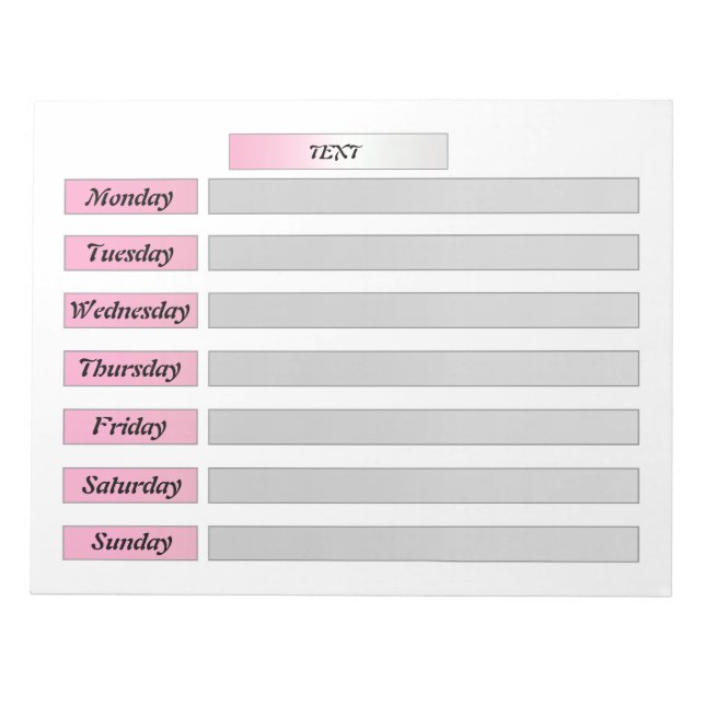 Tear off the calendar, create a notebook with note (Front)