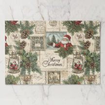Tearaway Christmas Florals Paper Placemats