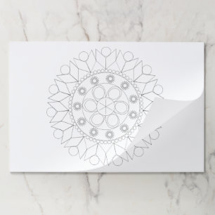 Tearaway Pad - Elegant Mandala Pattern to Color