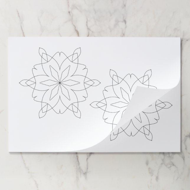 Tearaway Pad - Mandala to Color (Folded)