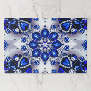 Tearaway paper pad with Blue White Colors