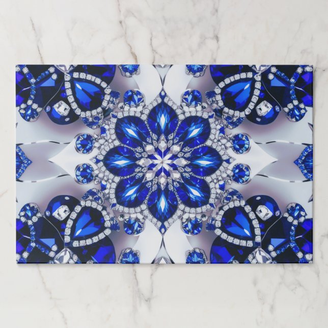 Tearaway paper pad with Blue White Colors (Front)