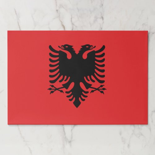 Tearaway paper pad with Flag of Albania