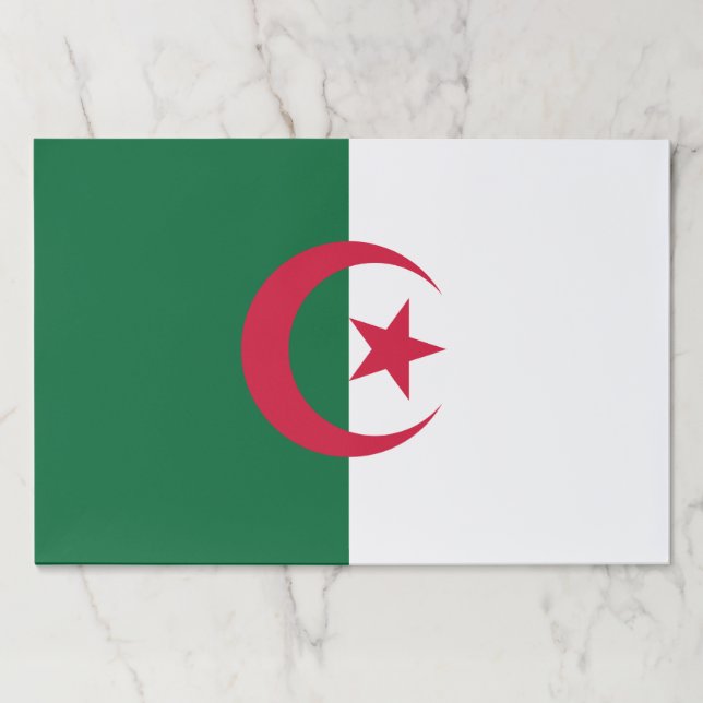 Tearaway paper pad with Flag of Algeria (Front)
