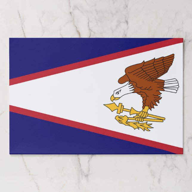 Tearaway paper pad with Flag of American Samoa (Front)