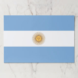 Tearaway paper pad with Flag of Argentina