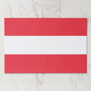 Tearaway paper pad with Flag of Austria