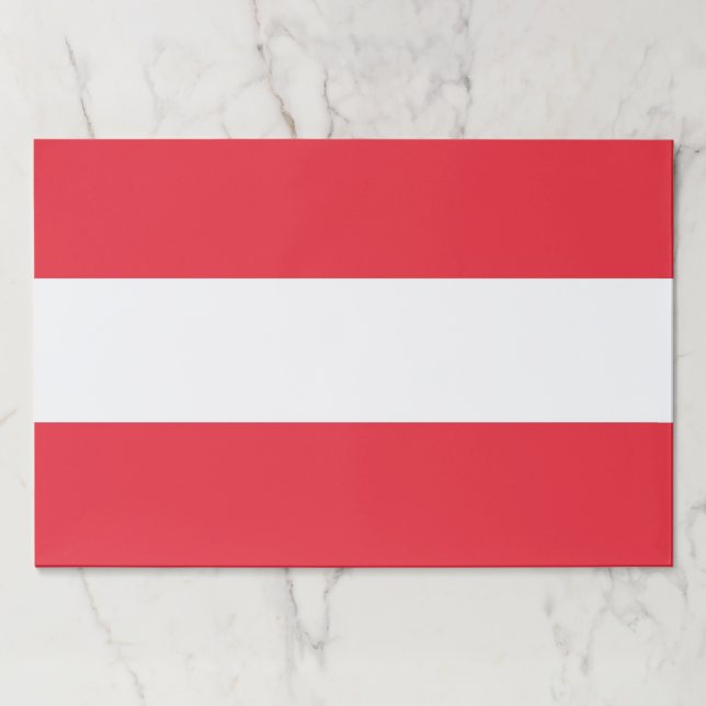 Tearaway paper pad with Flag of Austria (Front)
