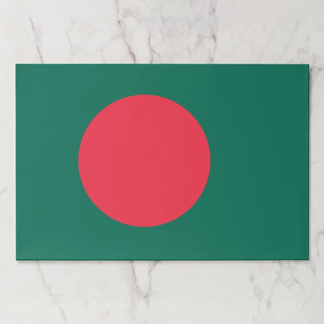 Tearaway paper pad with Flag of Bangladesh (Front)