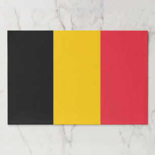 Tearaway paper pad with Flag of Belgium