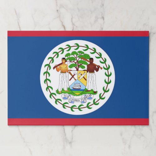 Tearaway paper pad with Flag of Belize