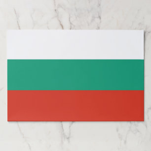 Tearaway paper pad with Flag of Bulgaria