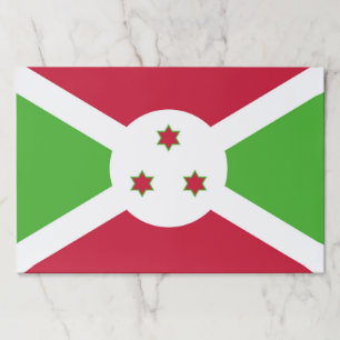 Tearaway paper pad with Flag of Burundi