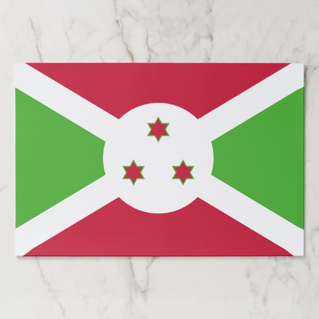 Tearaway paper pad with Flag of Burundi (Front)