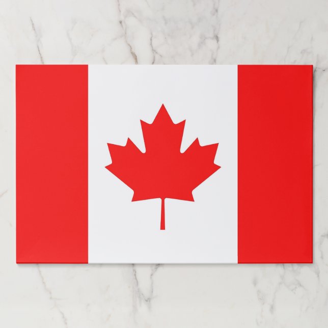 Tearaway paper pad with Flag of Canada (Front)