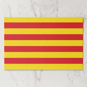 Tearaway paper pad with Flag of Catalonia