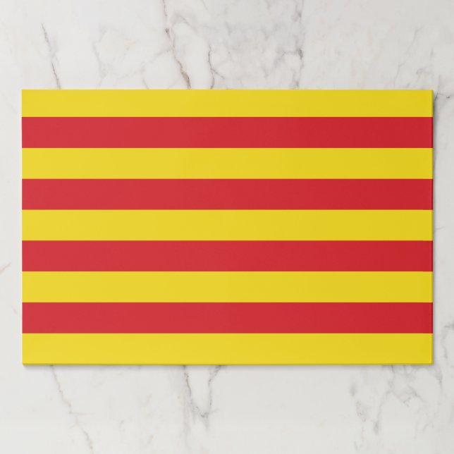 Tearaway paper pad with Flag of Catalonia (Front)