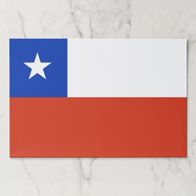 Tearaway paper pad with Flag of Chile (Front)