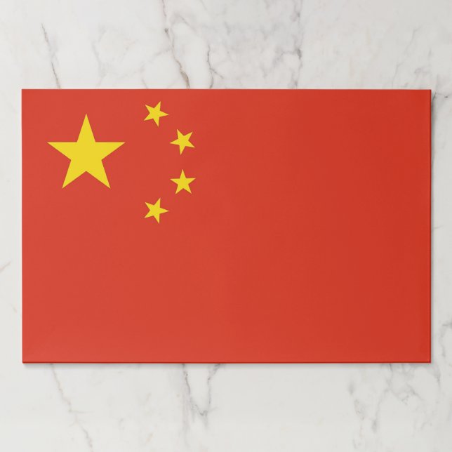 Tearaway paper pad with Flag of China (Front)