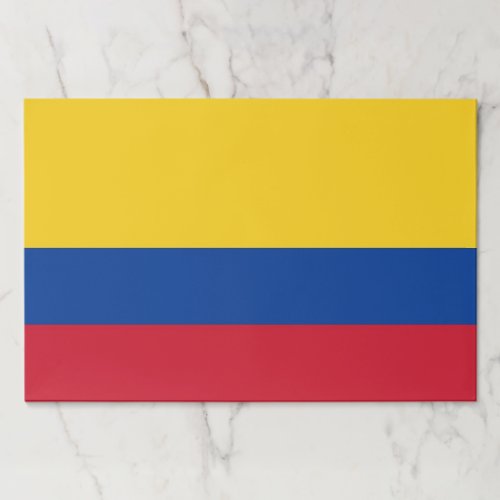 Tearaway paper pad with Flag of Colombia