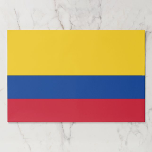 Tearaway paper pad with Flag of Colombia (Front)