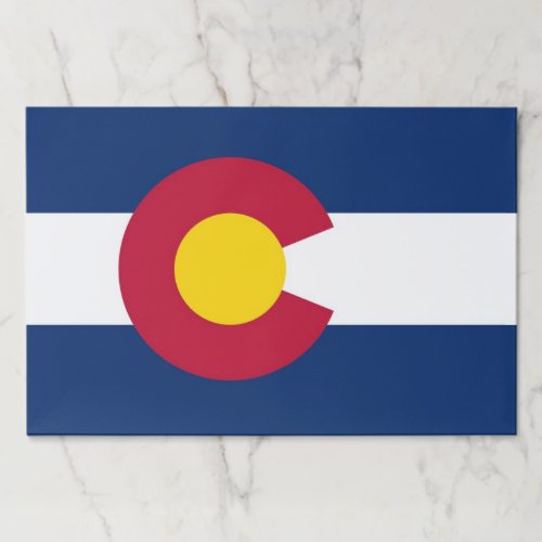 Tearaway paper pad with Flag of Colorado USA