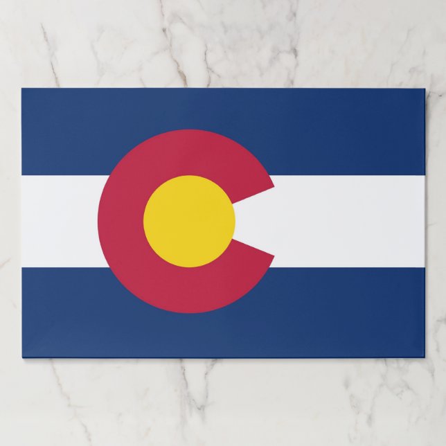 Tearaway paper pad with Flag of Colorado, USA (Front)