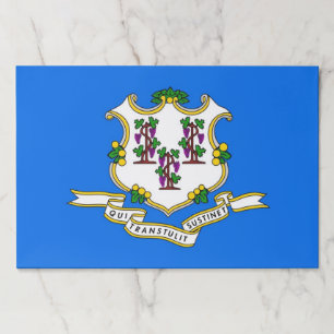 Tearaway paper pad with Flag of Connecticut, USA