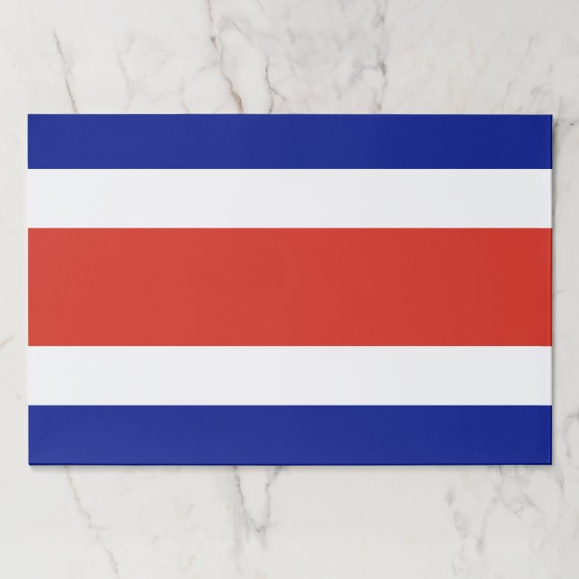 Tearaway paper pad with Flag of Costa Rica (Front)
