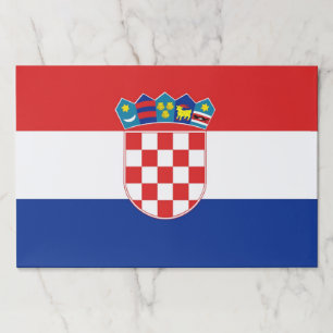 Tearaway paper pad with Flag of Croatia